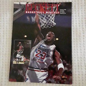 6 Vintage 1990's Beckett Basketball Card Magazines A Little Yellowing On Edges